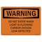 Signmission OSHA Warning Sign, 7" Height, 10" Width, Do Not Enter When Light Is Flashing Carbon, Landscape OS-WS-D-710-L-12065 - alternate 1